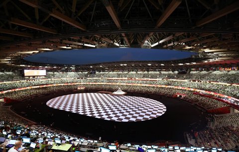 Olympijský stadion v Tokiu je připravený na slavnostní zahájení