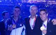 Vladimír Brejcha se na olympiádě v Londýně takhle fotil se zlatými medailisty Jaroslavem Kulhavým a Davidem Svobodou