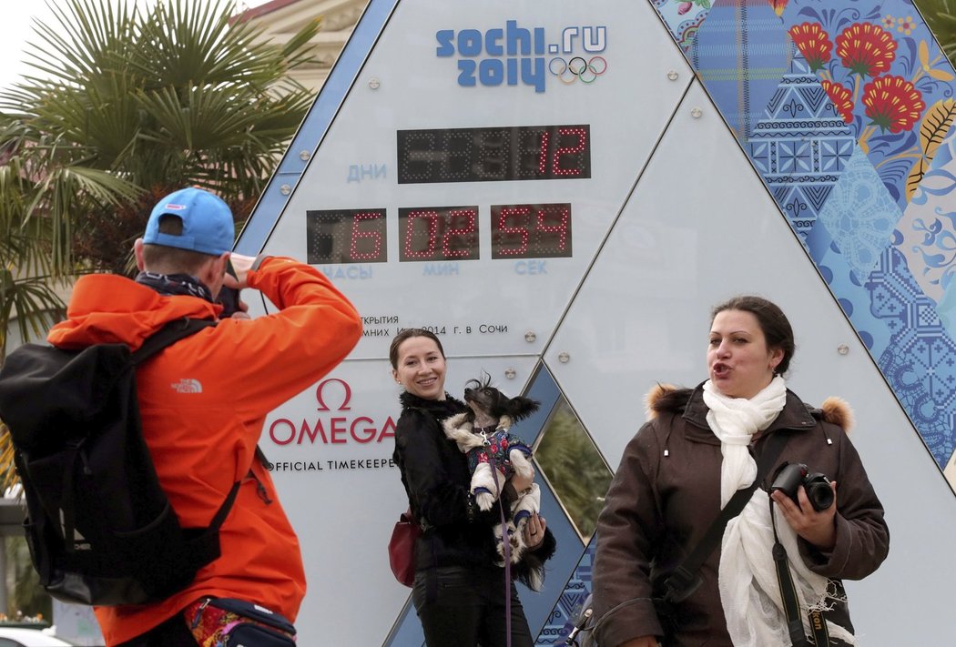 Speciální hodiny v Soči odpočítávají čas do zahájení olympiády. 28. ledna už ukážou pouhých deset dní