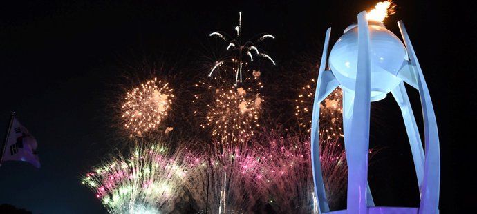 Slavnostní zakončení olympiády v Pchjongčchangu