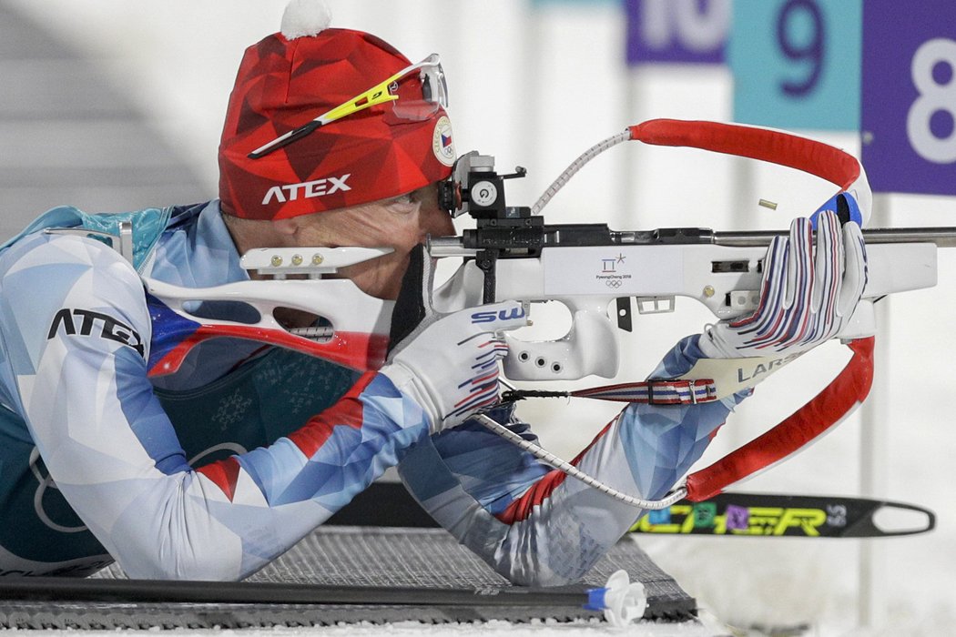 Ondřej Moravec na první střelbě