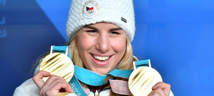 Ester Ledecká a její dvě zlaté medaile z olympiády v Pchjongčchangu