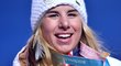 Rozesmátá Ester Ledecká se zlatou medailí ze snowboardingu