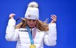 Ester Ledecká si užívá první chvíle s druhou zlatou medailí z olympiády