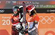 Ester Ledecká v cíli svého olympijského finále