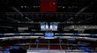 Aréna v Pekingu, kde se odehraje hokejový turnaj