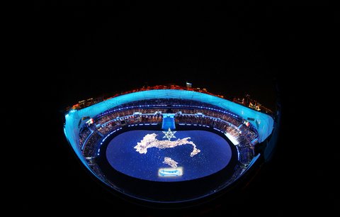 Slavnostní zakončení olympiády v Pekingu