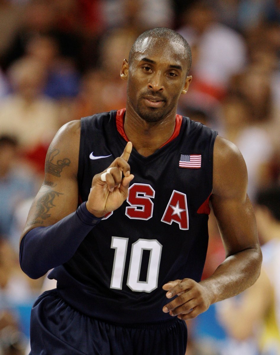 Americký basketbalová hvězda Kobe Bryant.