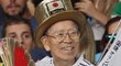 Nejvěrnější olympijský fanoušek Naotoši Jamada podlehl infarktu