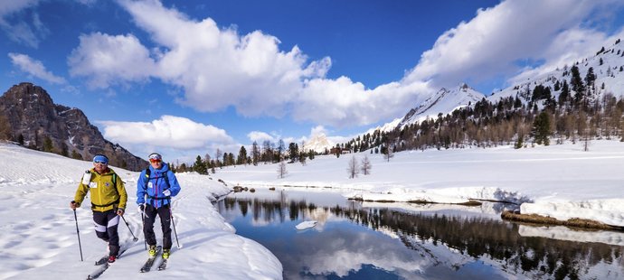 Ondřej Moravec si užívá v Jižním Tyrolsku krásných terénu na skialpy