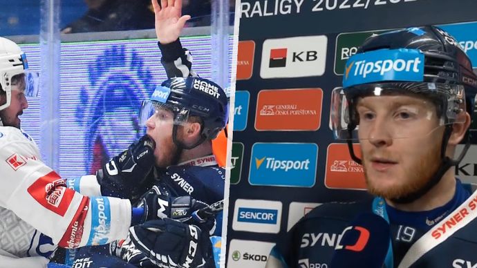 Během pozápasového rozhovoru si musel liberecký forvard Oscar Flynn vyslechnout vulgarity od příznivce Plzně. Po rozhovoru se neudržel a nadávky mu oplatil