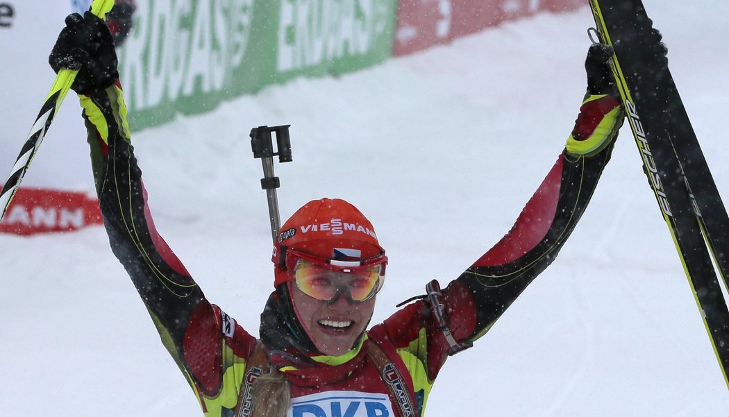 Česko má biatlonovou hvězdu. Soukalová vyhrála dva závody Světového poháru ve třech dnech