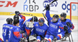 Radost korejských para hokejistů po výhře na Českem 2:0