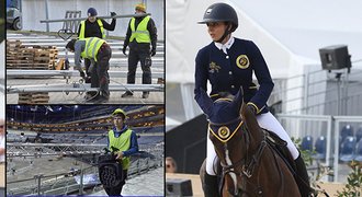 Luxusní stáje rostou u O2 areny. Koním staví i sprchy s teplou vodou