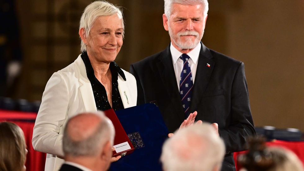 Petr Pavel vyznamenal tenistku Martinu Navrátilovou