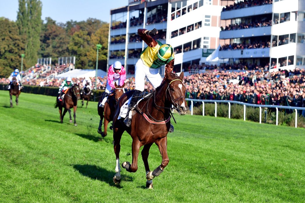 Pavel Složil s Talentem míří do cíle Velké pardubické