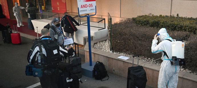 V Pekingu se dbá i na dezinfekci zavazadel
