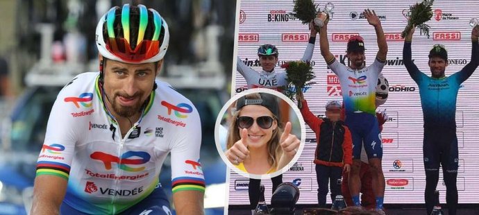 Peter Sagan měl v Monte Carlu speciální podporu v podobě své exmanželky a syna, kterého vytáhl na pódium