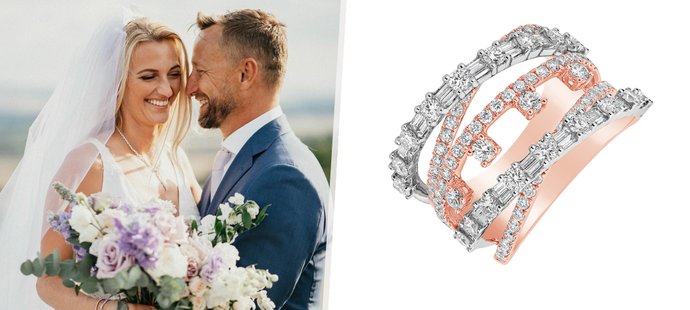 Prsten nevěsty Petry Kvitové stál více než čtvrt milionu korun. Z jejich luxusních šperků, které měla na sobě, to ale byla ta nejlevnější položka!