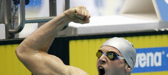 plavec Biedermann po světovém rekordu