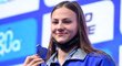 Barbora Seemanová se svou stříbrnou medailí z ME v krátkém bazénu v Rusku