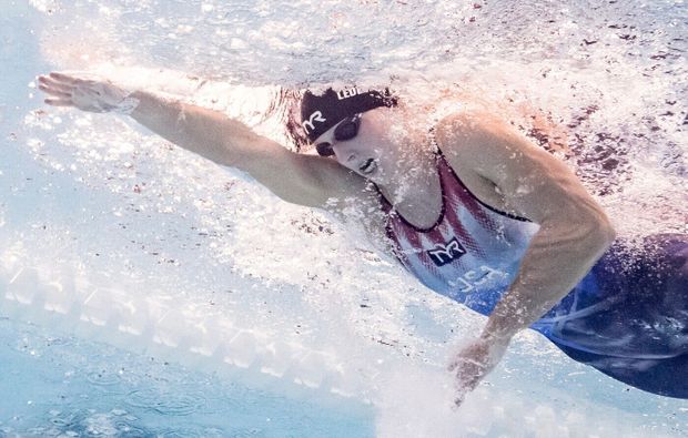 Plavkyně Katie Ledecká Plavkyně Katie Ledecká