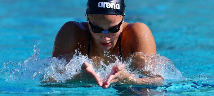 Barbora Seemanová po měsíci v bazénu při tréninku reprezentantů v pražském Podolí