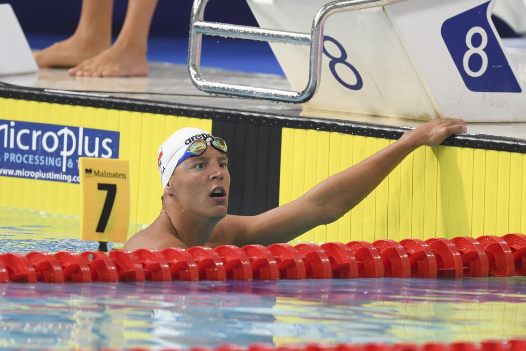 Český plavec Jan Micka skončil ve finále mistrovství Evropy na šestém místě