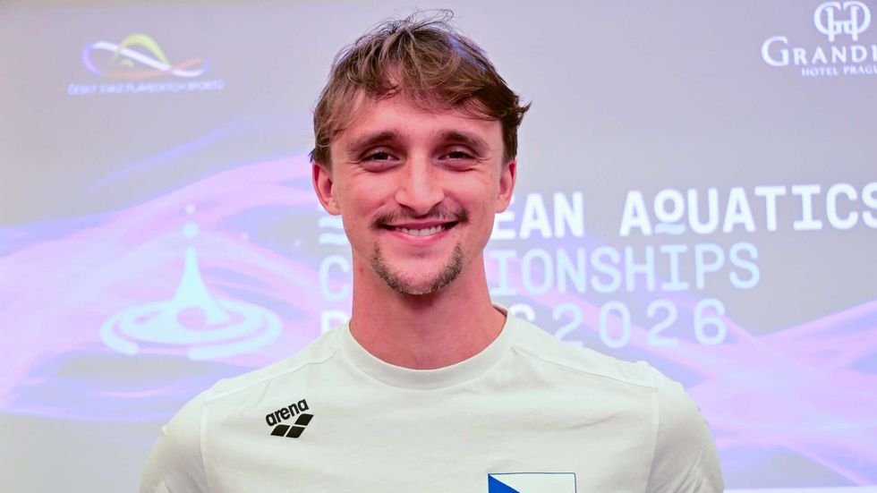 Český plavec Miroslav Knedla