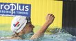 Simona Baumrtová v rozplavbě na 50 m znak na ME v Glasgow zlepšila český rekord