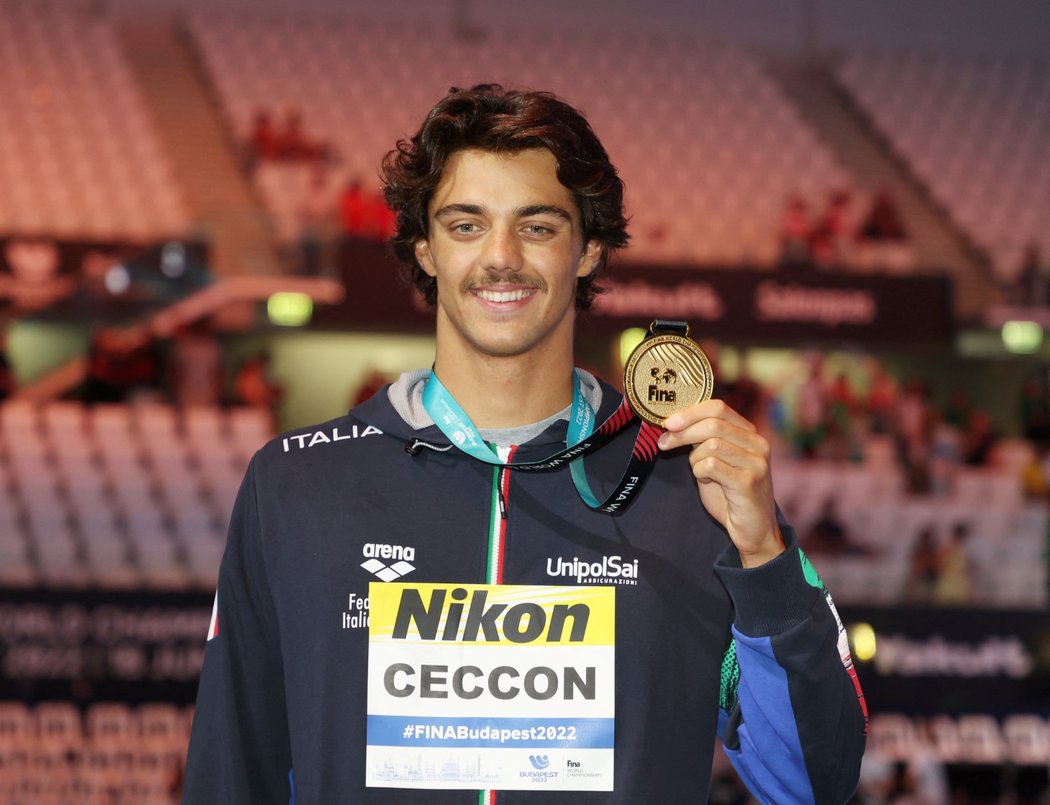 Na mistrovství světa zapsal Thomas Ceccon světový rekord