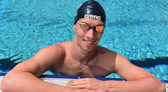 Talent Čejka hltá Phelpse, teď debut na „dlouhém“ MS: Plave se mi lehce