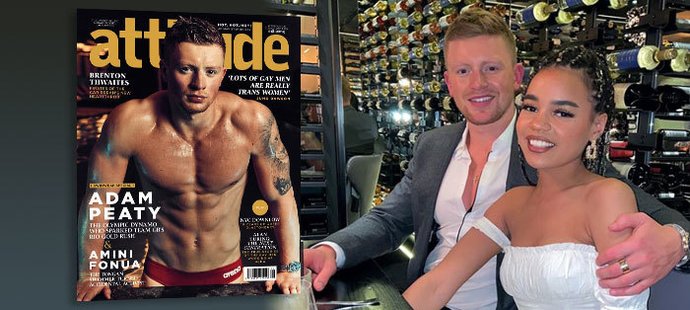 Slavný britský plavec Adam Peaty před třemi roky nafotil v lázních fotosérii a poskytl rozhovor populárnímu gay magazínu Attitude. K homosexuální orientaci se přitom nehlásí. S přítelkyní Eirianedd Munroovou dokonce brzy přivítá na světě potomka