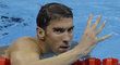 Michael Phelps vyhrává zlatou medaili na polohovce na 200 m.