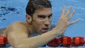 Michael Phelps vyhrává zlatou medaili na polohovce na 200 m. 