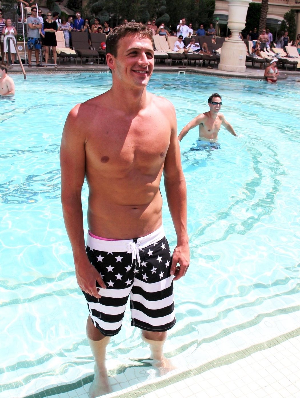 Ryan Lochte relaxuje v Las Vegas