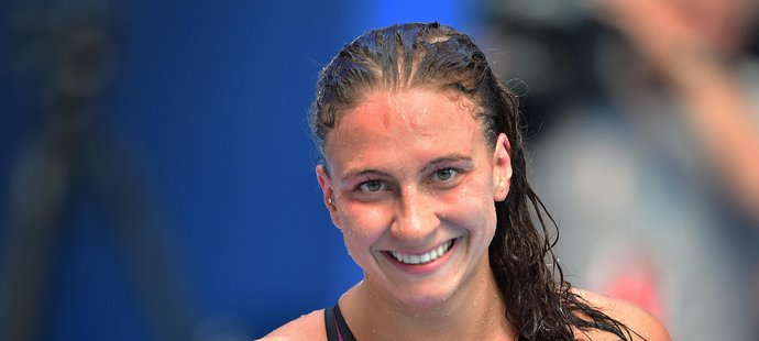 Barbora Závadová zaplavala 8. srpna na MS v Kazani v polohovém závodu na 400 m český rekord