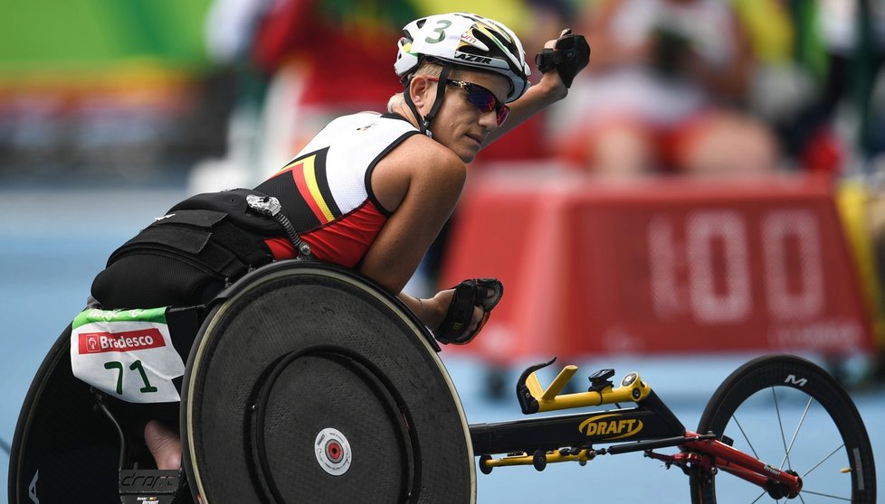 Belgická vozíčkářka Marieke Vervoortová na paralympiádě v Riu