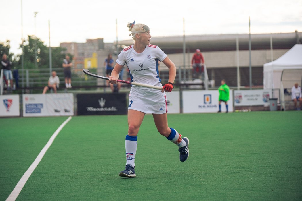 Reprezentační kapitánka Kateřina Laciná odehrála za národní tým 100. utkání