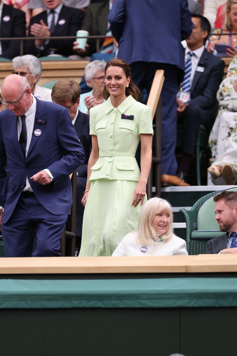 Princezna Kate se zúčastnila finále Wimbledonu, do kterého letos postoupila česká tenistka Markéta Vondroušová
