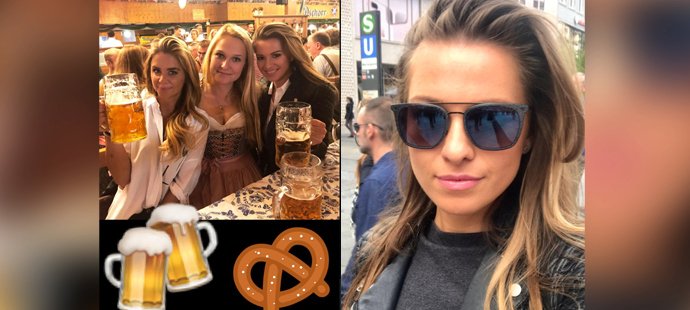 Není to žádná v koutě sedící šedá myška. Televizní sporťačka Inna Puhajková se odvázala a vyrazila s kámoškami do Mnichova na Oktoberfest.