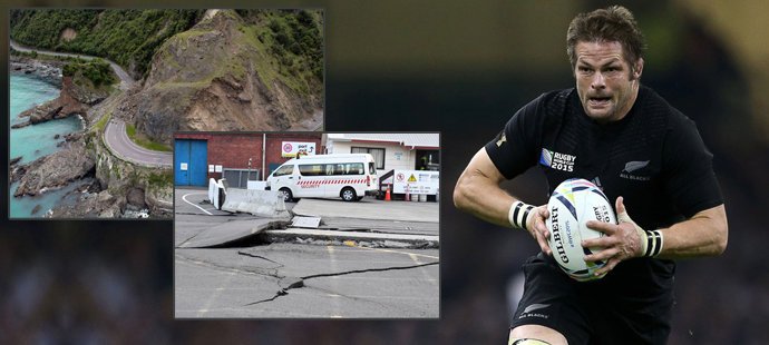 Legendární ragbista Richie McCaw pomáhá jako pilot helikoptéry při zemětřesení na Novém Zélandu