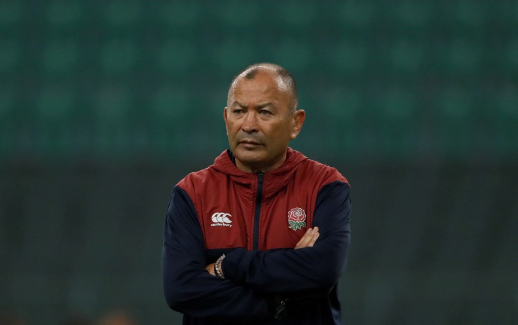 Trenér anglických ragbistů Eddie Jones