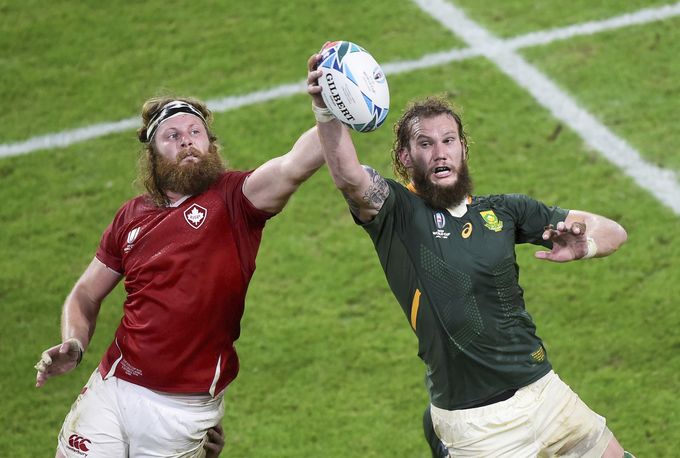 Jihoafričané rozdrtili Kanadu. Na MS v ragby jsou ve čtvrtfinále Jihoafričané rozdrtili Kanadu. Na MS v ragby jsou ve čtvrtfinále