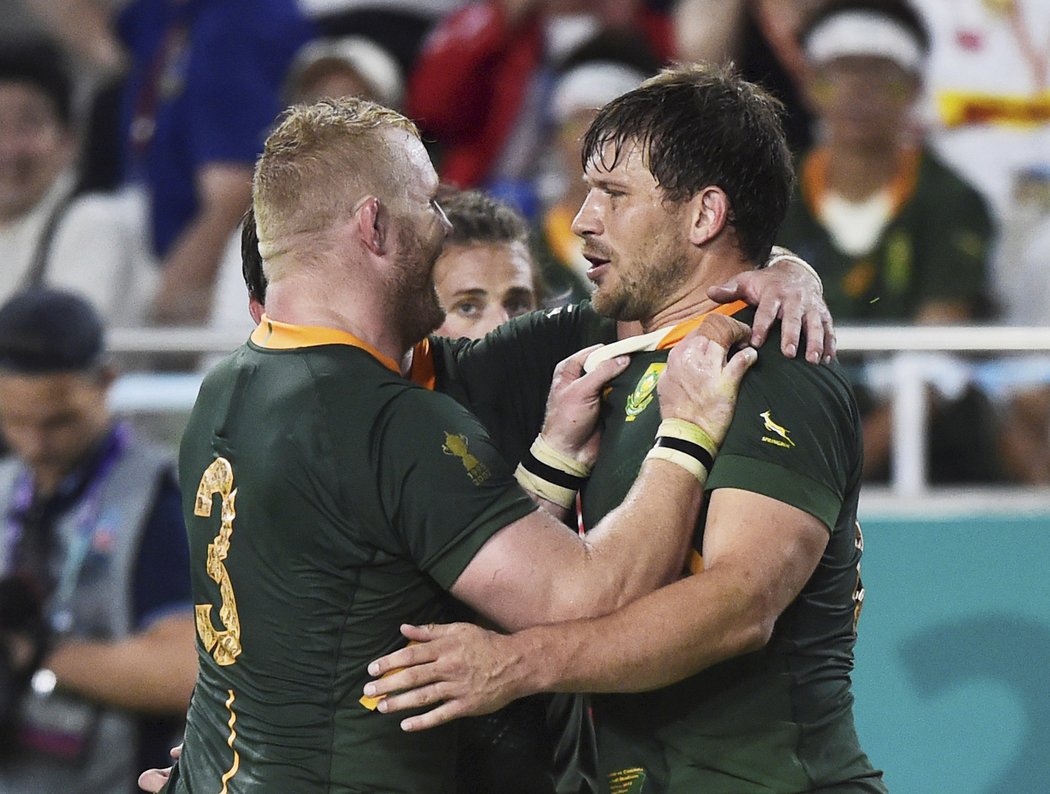 Jihoafrická radost. Springboks postoupili do čtvrtfinále