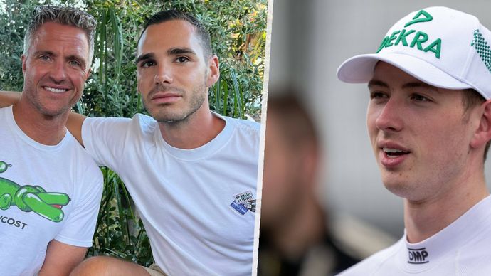 Ralf Schumacher zvěčnil moment, kdy spolu u jednoho stolu sedí jeho partner Etienne a syn David.