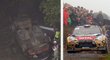 VIDEO: Loeb se s kariérou rozloučil havárií, auto poslal přes střechu