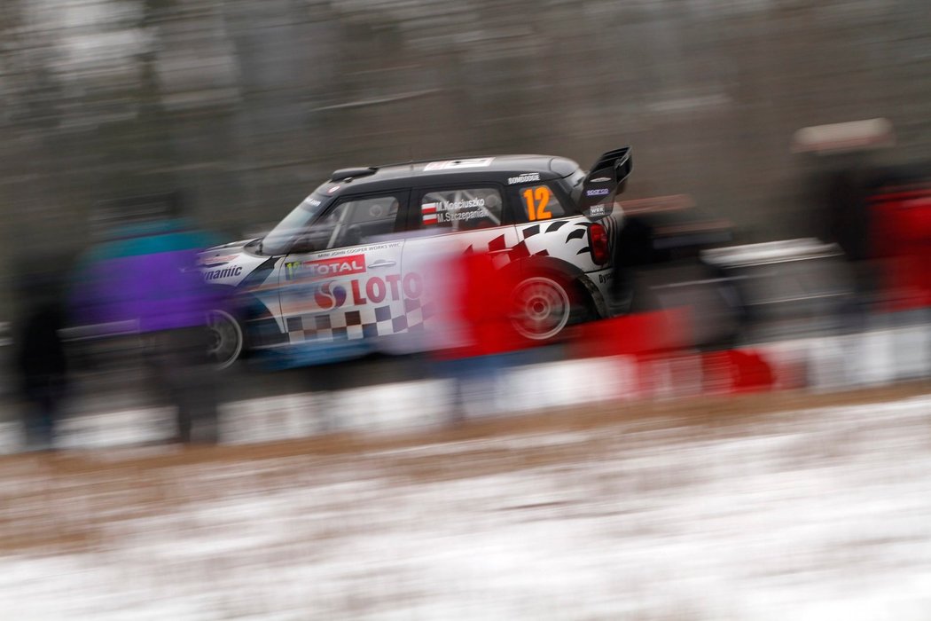 Polský jezdec Kosciuszko se mezi nejlepší na Rally Monte Carlo neodstal.
