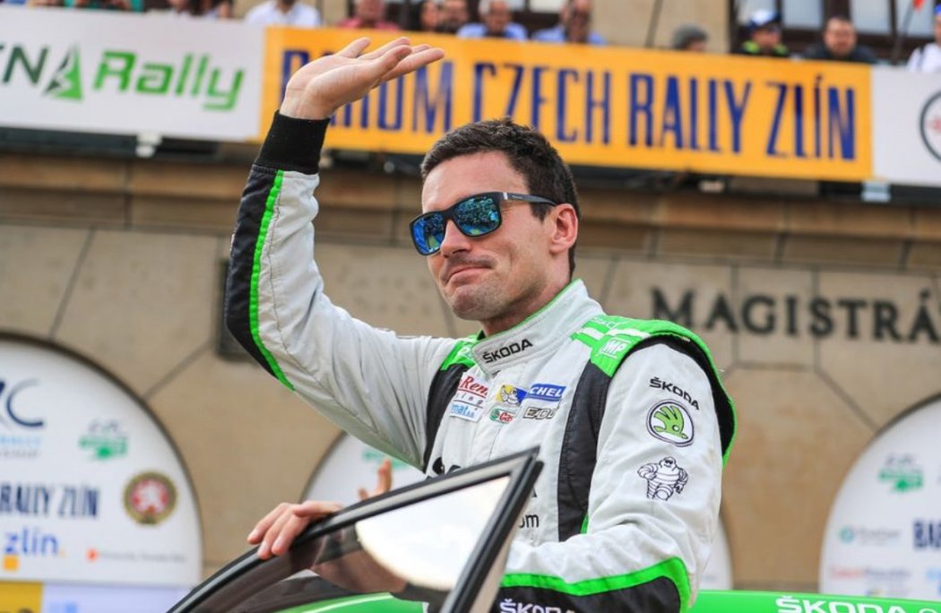 Tovární jezdec Škody Jan Kopecký zvládl nejlépe vstup do Barum Czech rallye Zlín,.