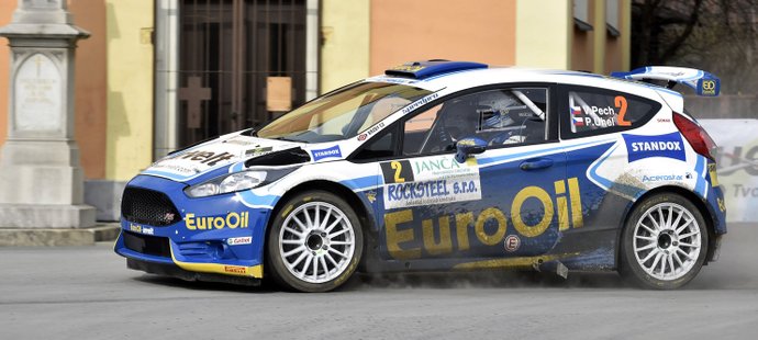 Václav Pech na Valašské rallye se svým Fordem Fiesta R5